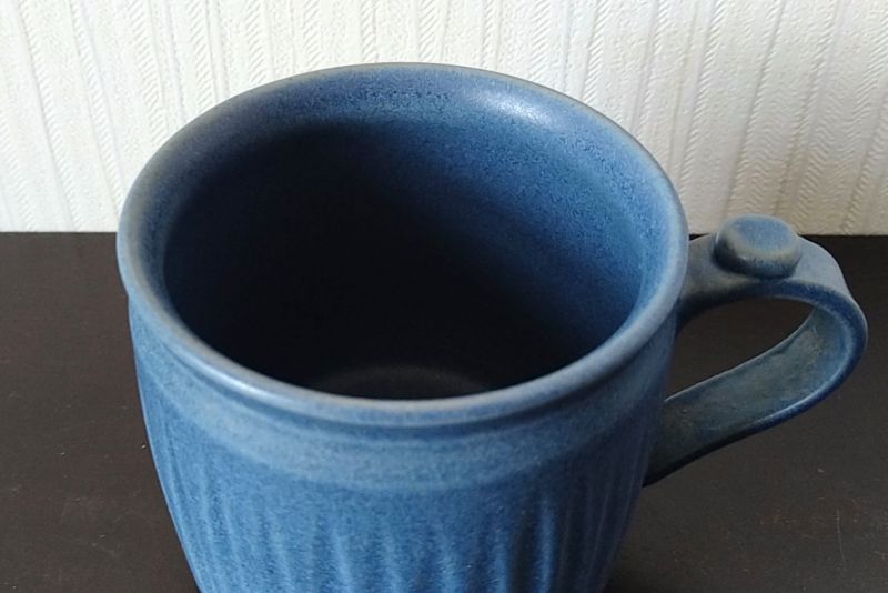 青マットマグカップ